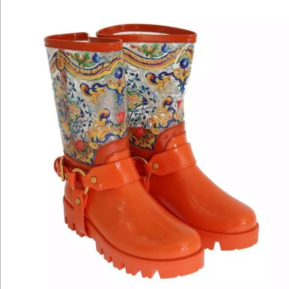 Dolce & Gabbana Majolica Rainboots